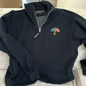 RYDER CUP Golf water resistant  fleece zip neck Sweatshirt L